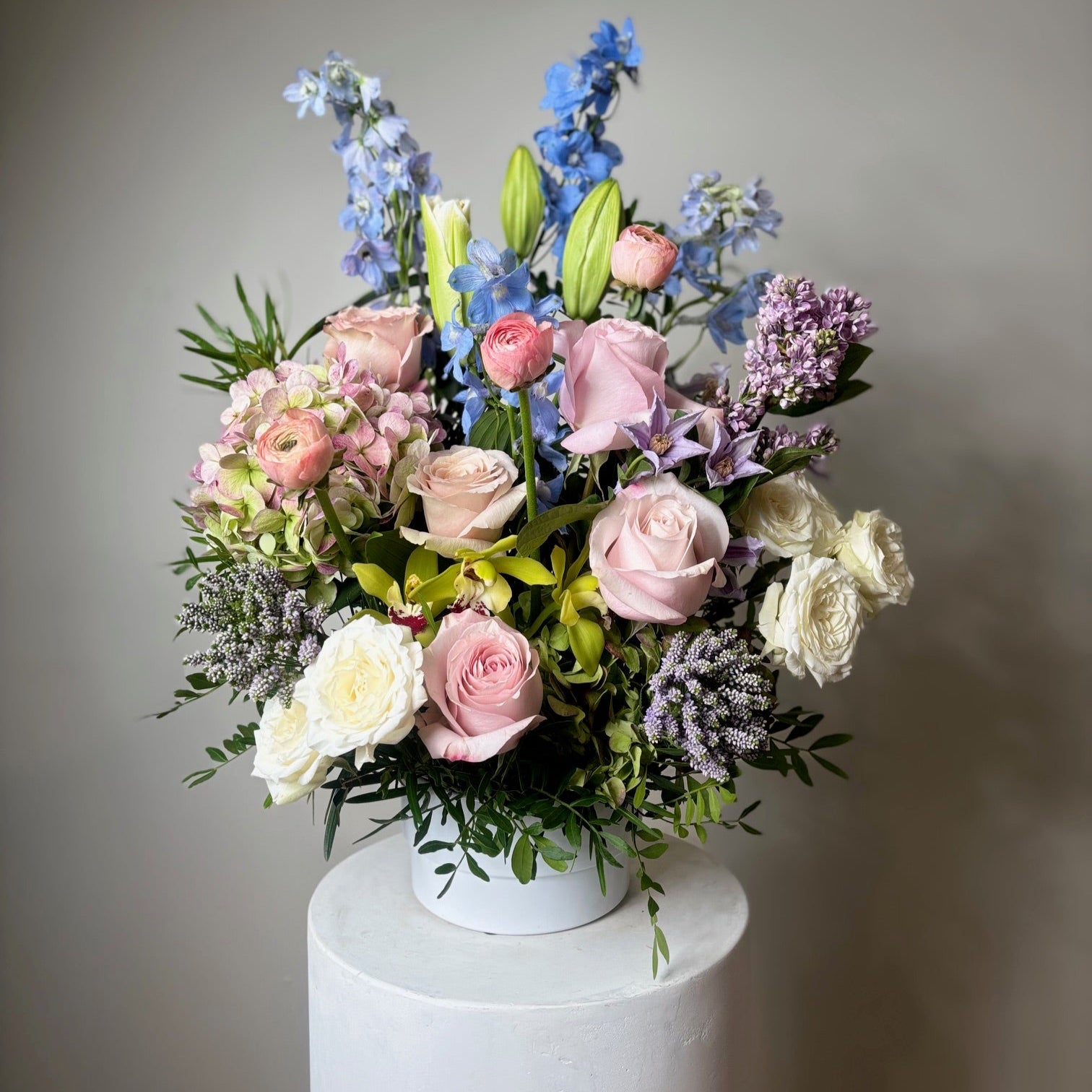 pot plant flower delivery Sympathy Pot Arrangement