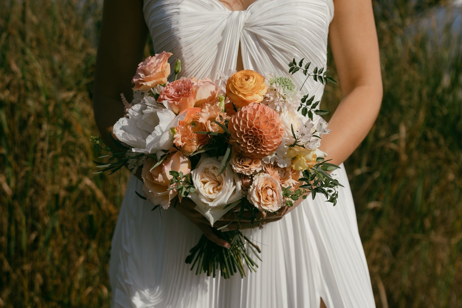Fall theme bridal bouquet
