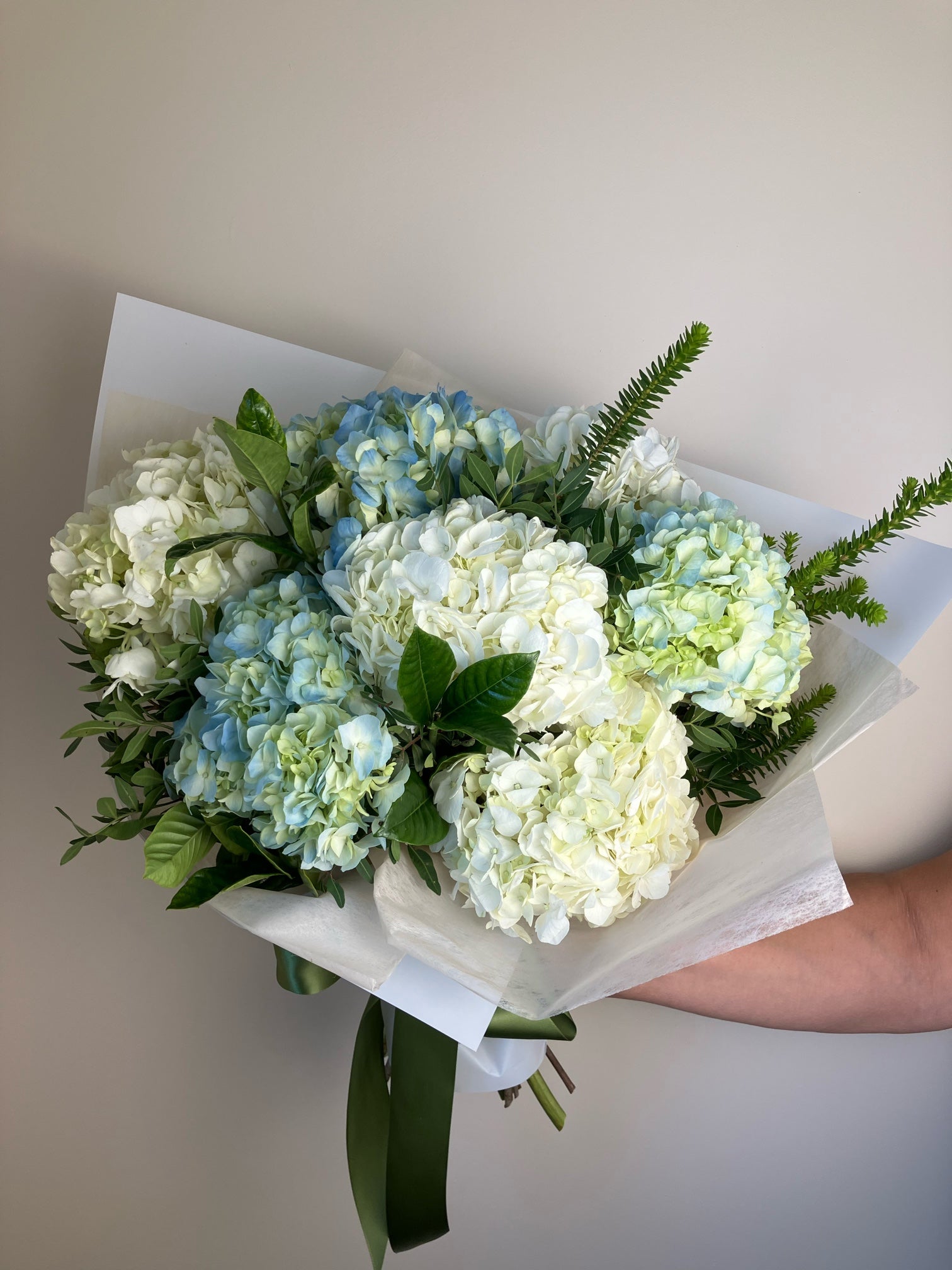 Hydrangea bouquet delivery by jolie flower shop of cape cod